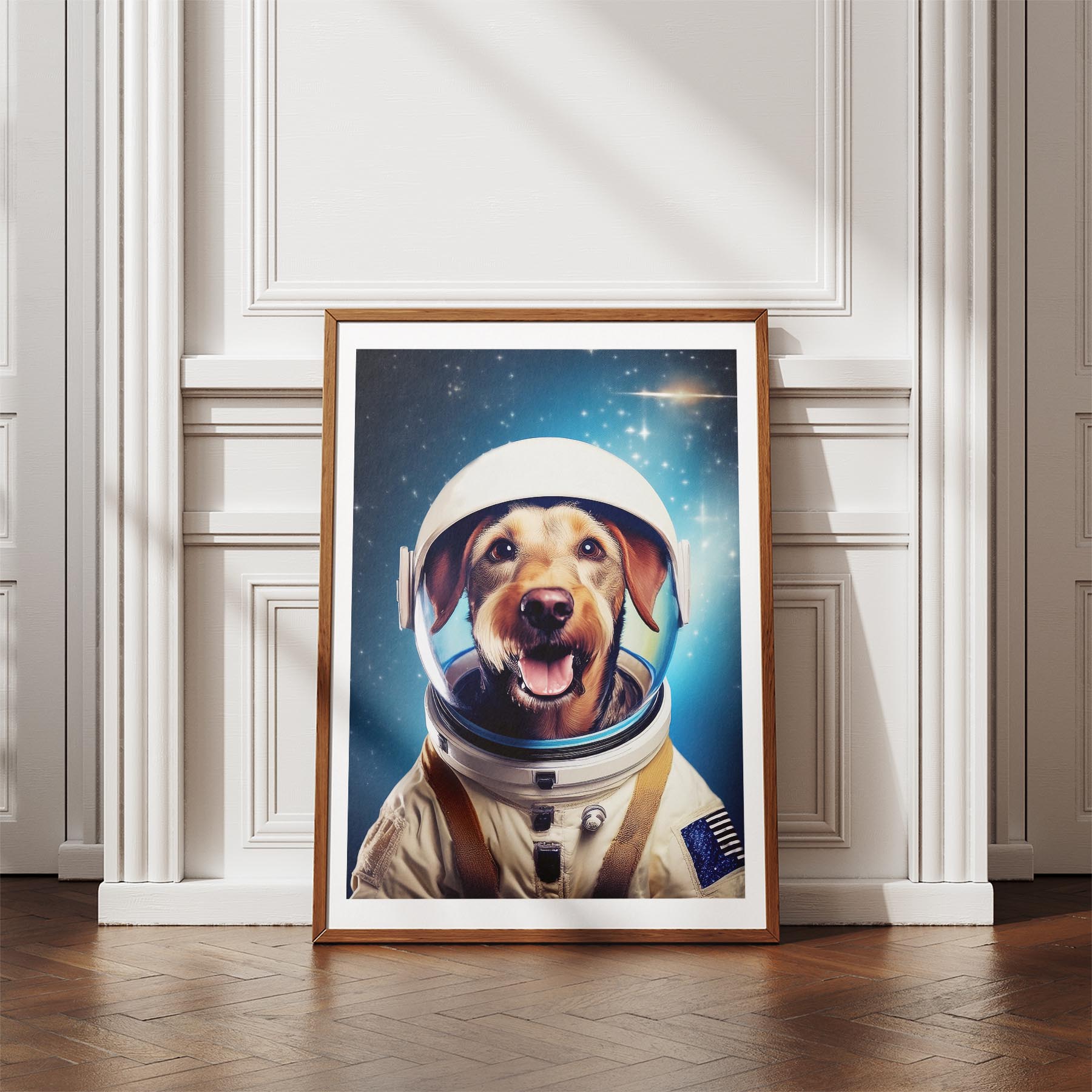 Airedale Astronaut Dog Series image 4