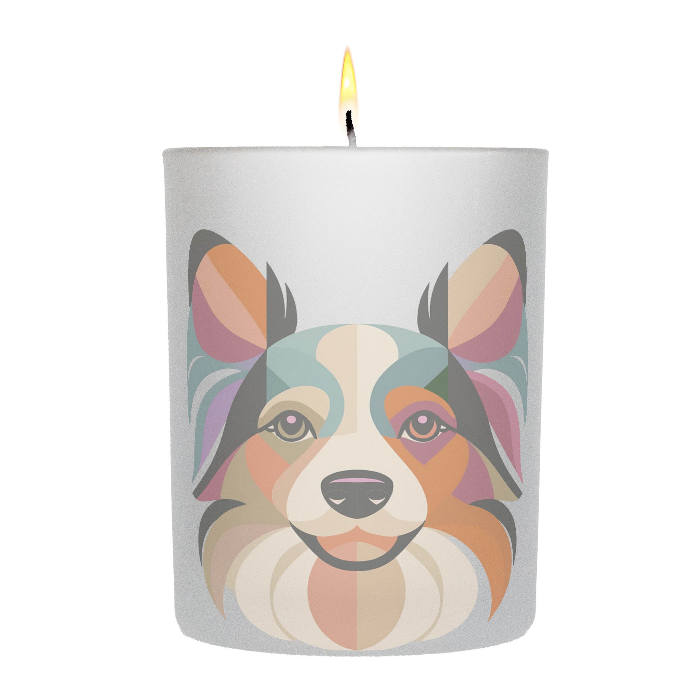 Papillon Graphic Retro Chic Frosted Candle