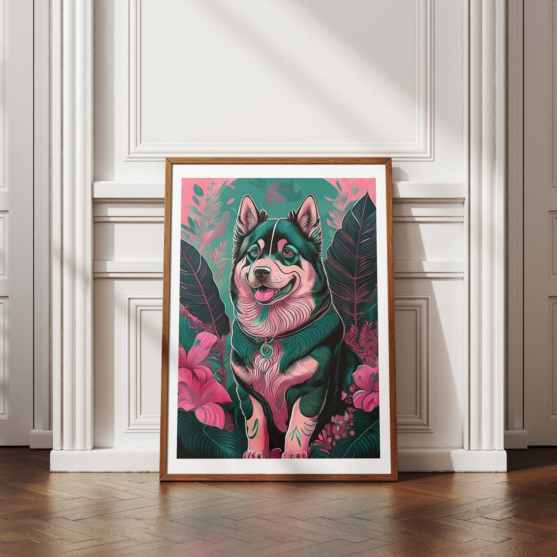 Alaskan Malamute 1 Flowery Dog image 4